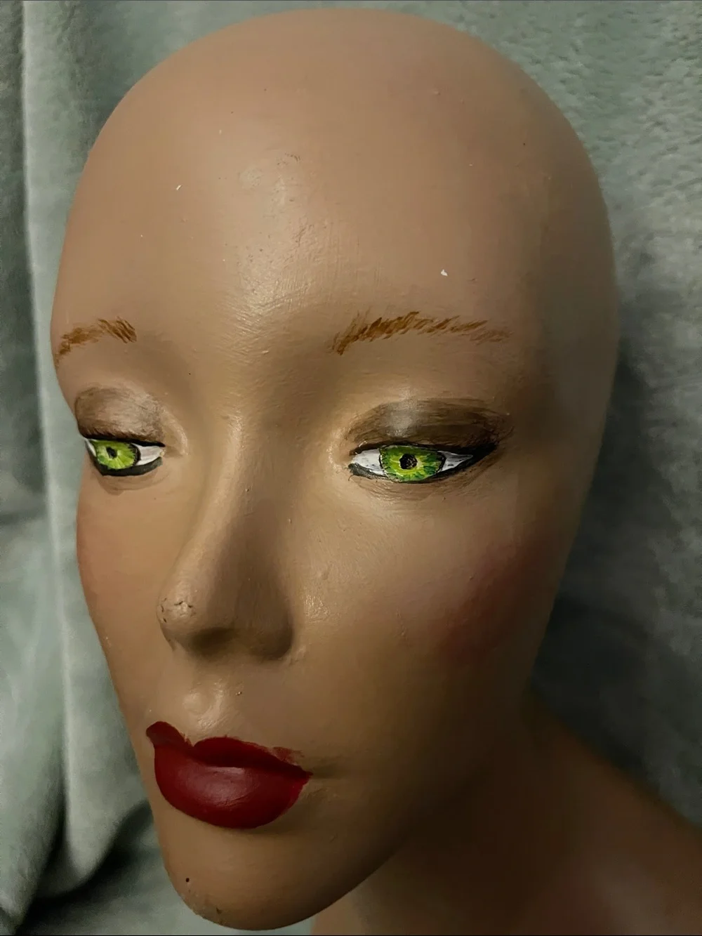 Mannequin Display Head for Women Hair Styling - Brown